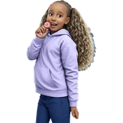 girl with lollipop outdoors sticker
