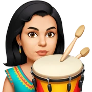 Festive Drummer sticker