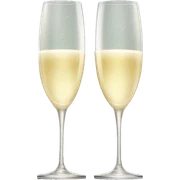 champagne glasses sticker