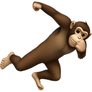 Monkey Kick sticker