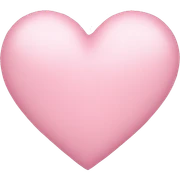 light pink heart sticker