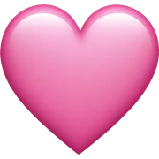 Pink heart sticker