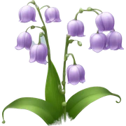 Light purple lily of the valley  sticker