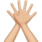 taking hands sticker