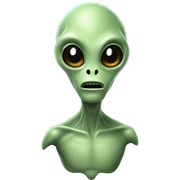 Talking Alien Head  sticker