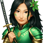 Emerald Samurai sticker