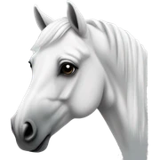White arabic horse sticker