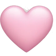 light pink heart sticker