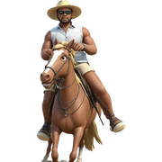 riding horse on the beach sticker