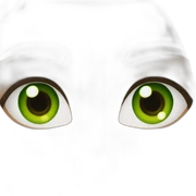 brunette green eyes  sticker