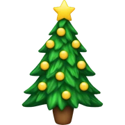 Christmas tree sticker