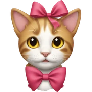 Cat with Bow sticker