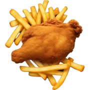 Fried Chicken and Fries sticker