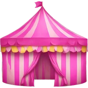 pink carnival tent sticker