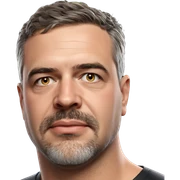 realistic male portrait with beard sticker