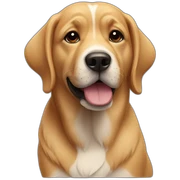 Dog-flower sticker