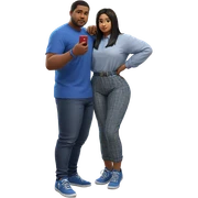 boys in blue shirt indoors sticker