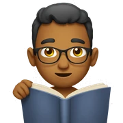 reading emoji sticker