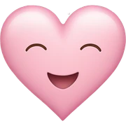Light pink heart sticker