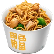lo mein chicken with veggies sticker
