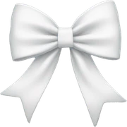 Qouette white bow sticker