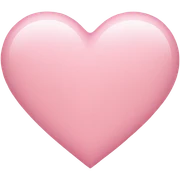 Light pink heart emoji sticker