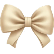 light beige bow  sticker