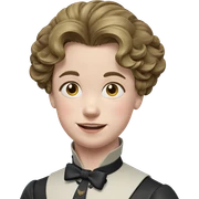 smiling boy with bow sticker