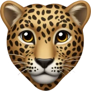 Leopard heart sticker