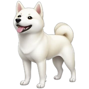 white shiba inu sticker