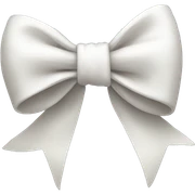 white bow sticker