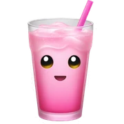 Pink girly drink sticker