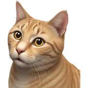 realistic cat portrait close up sticker