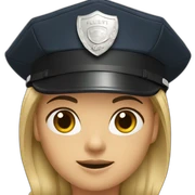 Female cop sticker