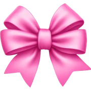 Pink bow sticker