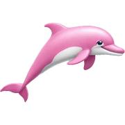 Pink dolphin  sticker