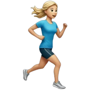 white-girl-running sticker