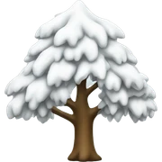 White Noel tree  sticker