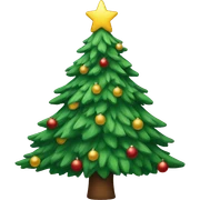 Christmas tree sticker