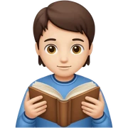 Open book in hand  sticker