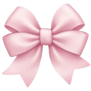 light pink bow sticker