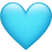 Light blue heart  sticker