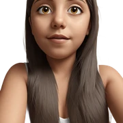 realistic portrait of girl sticker