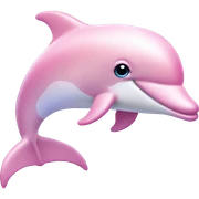 Pastel-pink-colors-dolphin sticker