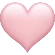 Light pink heart sticker