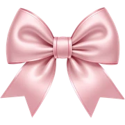Pale Pink bow sticker