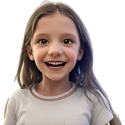 smiling girl in horror theme sticker