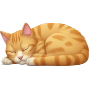 Cat sleeping sticker