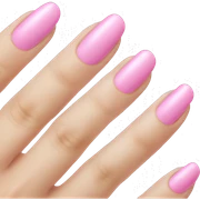 pink nails sticker