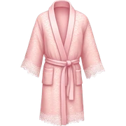light pink lace robe sticker